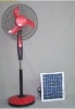 solar rechargeable  fan  SF-12V16C(16INCH)