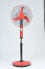 solar rechargeable fan with LED lamps CE-12V16B