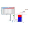 solar water heater system--split active closed loop system