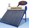 solar water heater with copper coil in tank