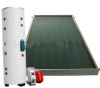 split pressurized flat panel solar water heater system