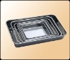 stainless steel dish ( deep  &  square)