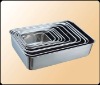 stainless steel dish (deep & square)