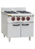stainless steel gas 4 open burners with cabinet