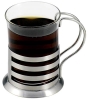 stainless steel glass tea cup 200ml