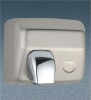 stainless steel manual hand dryer with a button