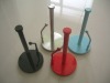 standing metal spray paper holder with round tube