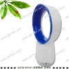 table stand blue bladeless cooling fan