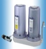 two stages water filter with matel connector
