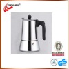 useful and beautiful stainless steel electrical moka coffee maker