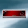wall split AC with colorful indoor panel