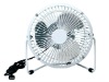 white usb powered metal antique table fan