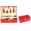 wine accessory set, delicate leather box series