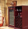 wine fridge cabinet with wood