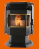 wood pellet stove which looks beautiful.