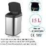 15L Metal Automatic Dustbin With Inner Bucket