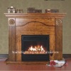stone mantle fireplace